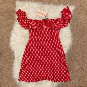 💋Red polka dot dress💋